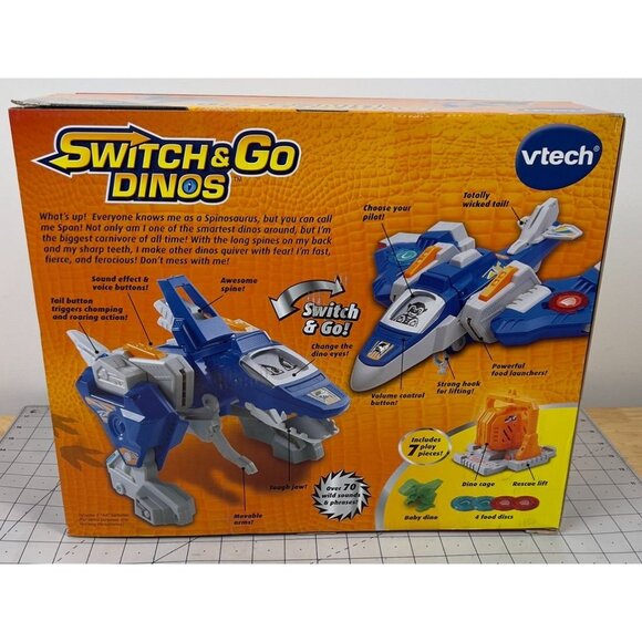 VTech Switch & Go Dinos Span The Spinosaurus 3-8 Years New NOS - Picture 4 of 11